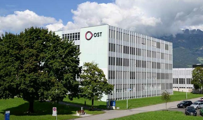 Blick auf den OST Campus Buchs 