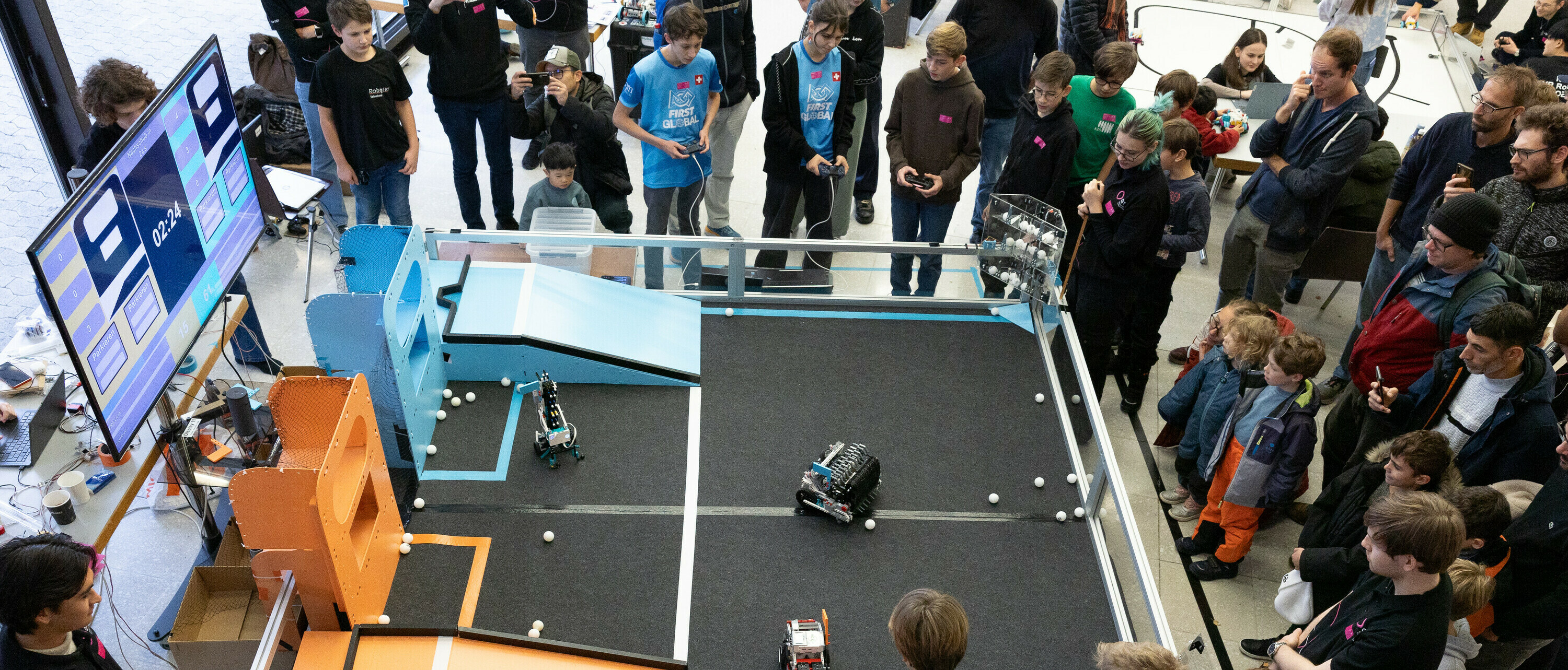 Grosser Andrang bei der neuen Disziplin RobOlympics Double Challengers (RDC).
