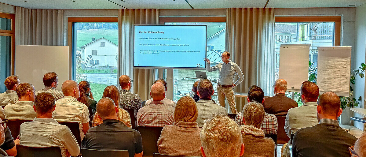 Publikum am Netzwerktreffen des Pilotprojekts «Kreislaufwirtschaft im ländlichen Raum».