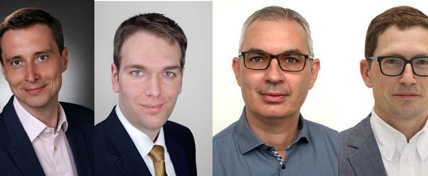 v.l.n.r.: Hans Fritz, Matthäus Alberding, Tobias Lamprecht und Samuel Huber Lindberger