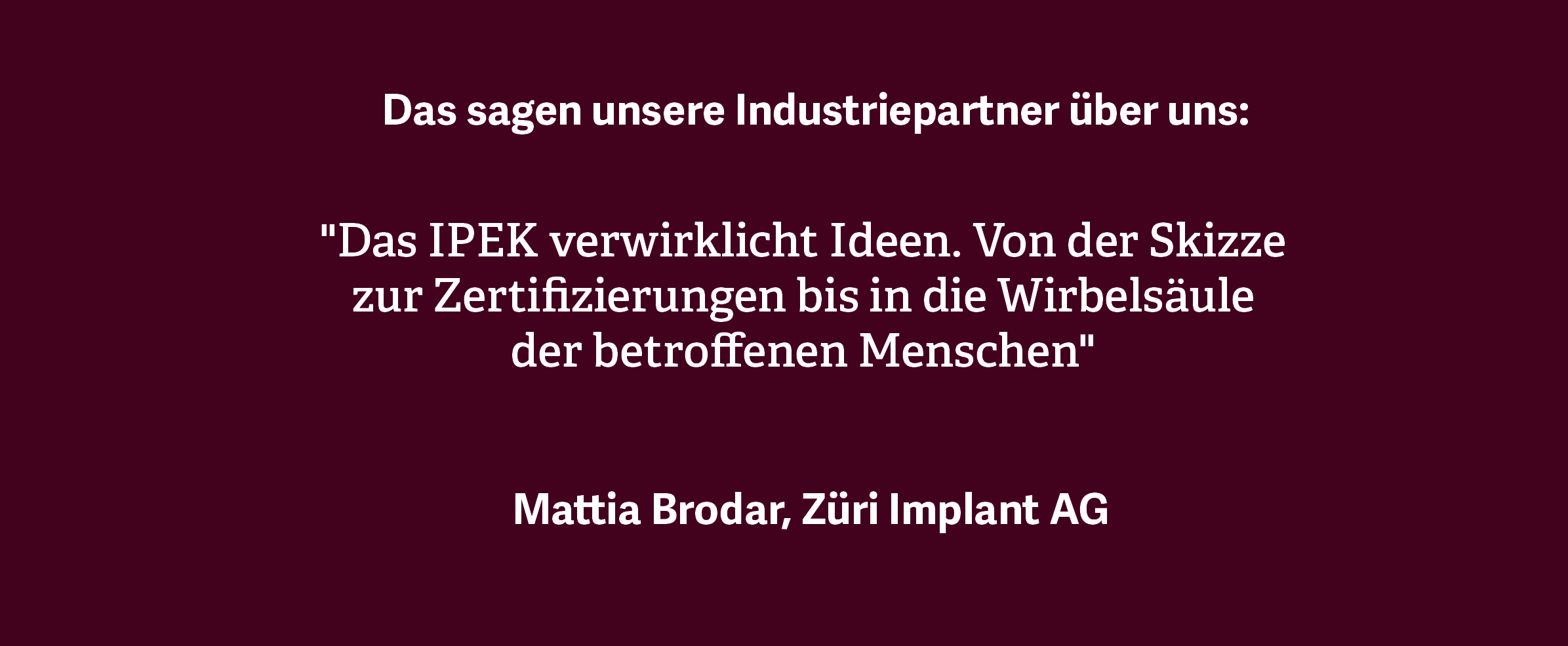 Züri Implant: MedTech, Produktentwicklung, Prototyping