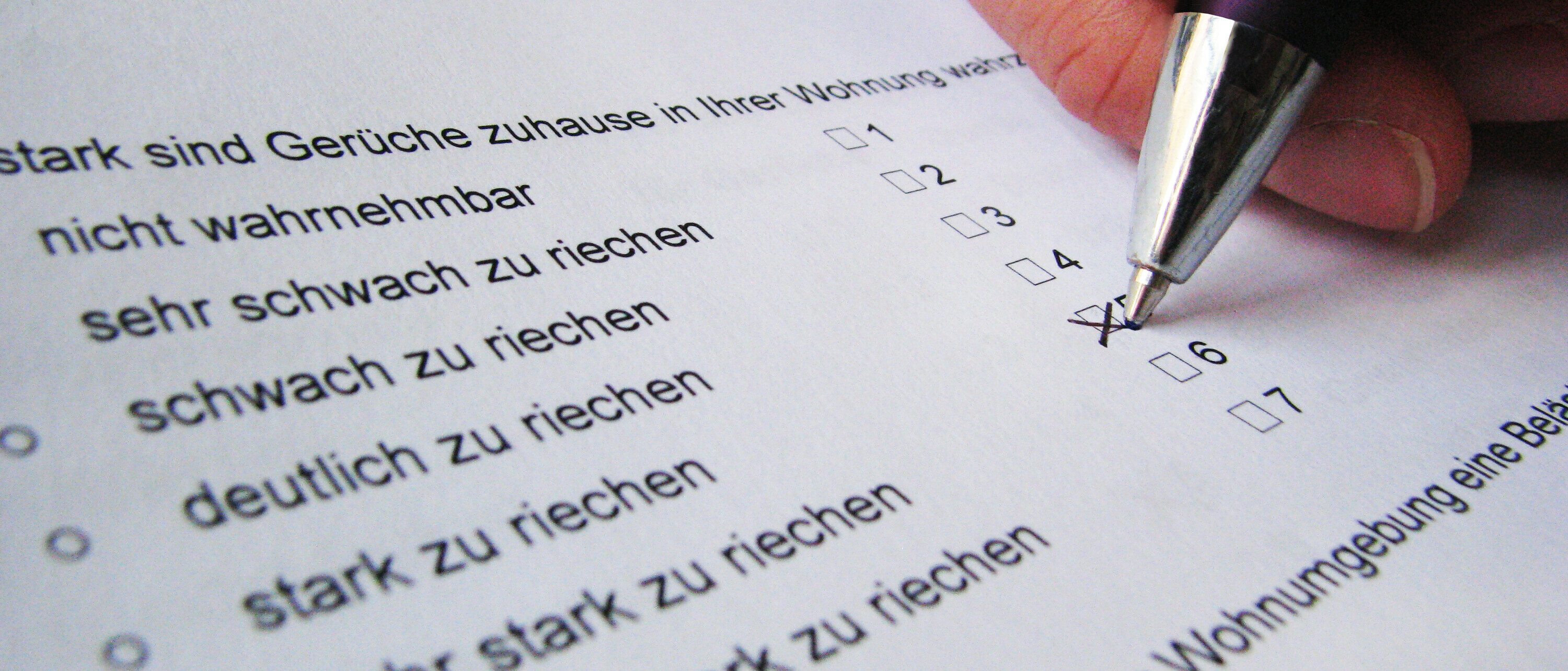 Befragung zu unterschiedlichen Geruchsbelastungen