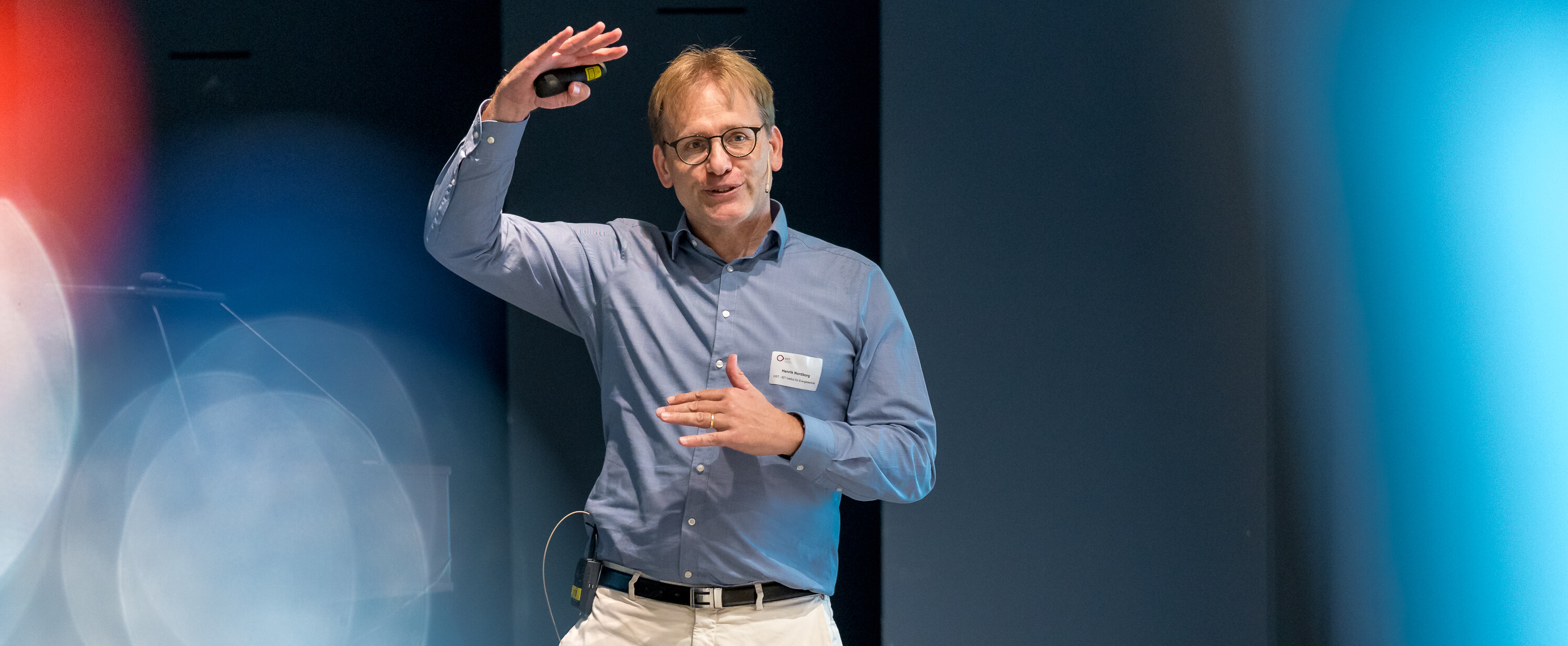 Henrik Nordborg an der Klimakonferenz 2020 an der OST