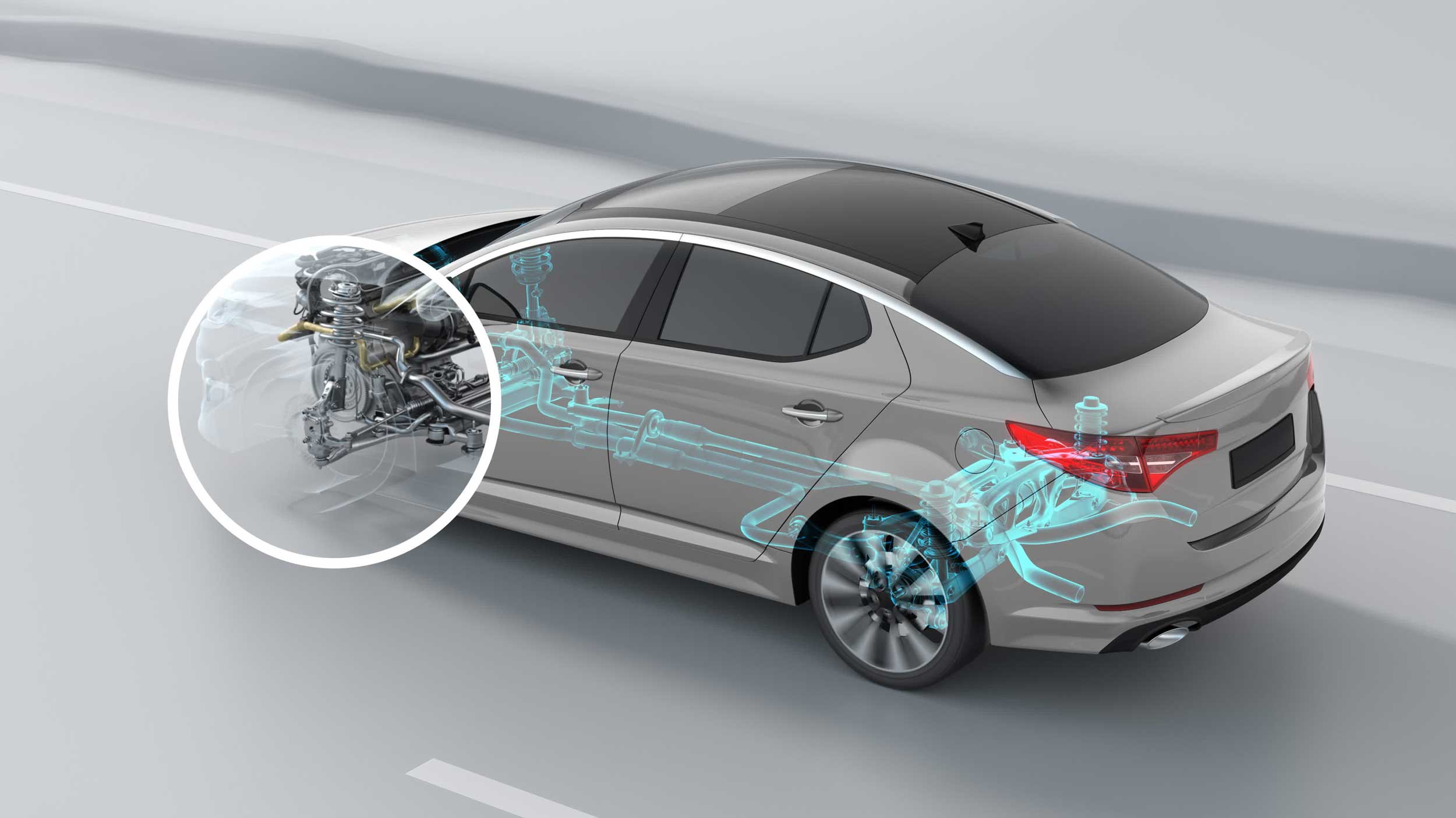 Schematische Darstellung eines Autos