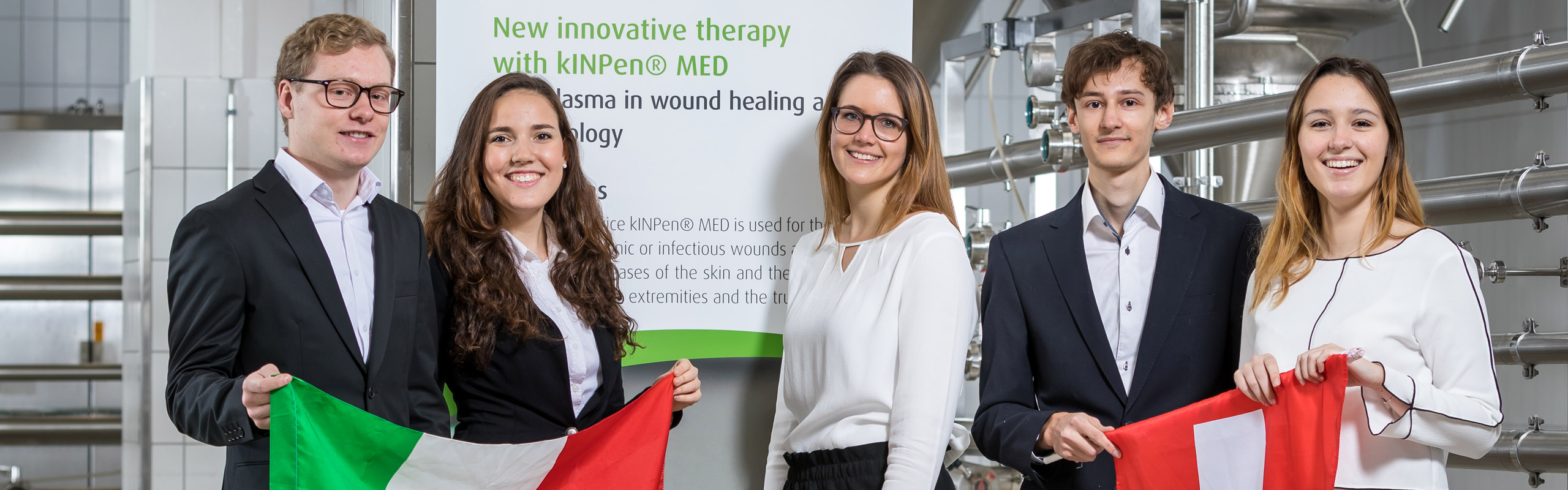 Team von internationalen Studierenden