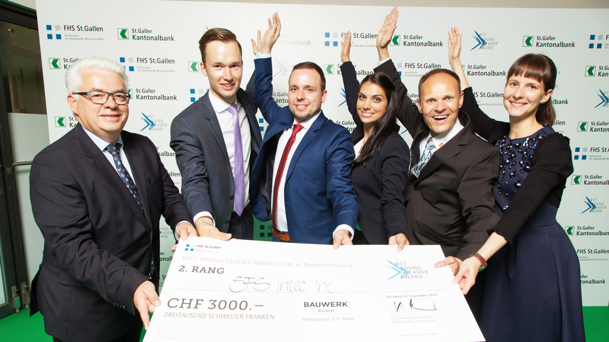 2. Rang Marktforschung WTT YOUNG LEADER AWARD 2016