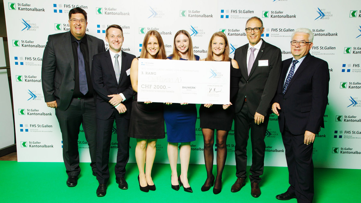 3. Rang Marktforschung WTT YOUNG LEADER AWARD 2016