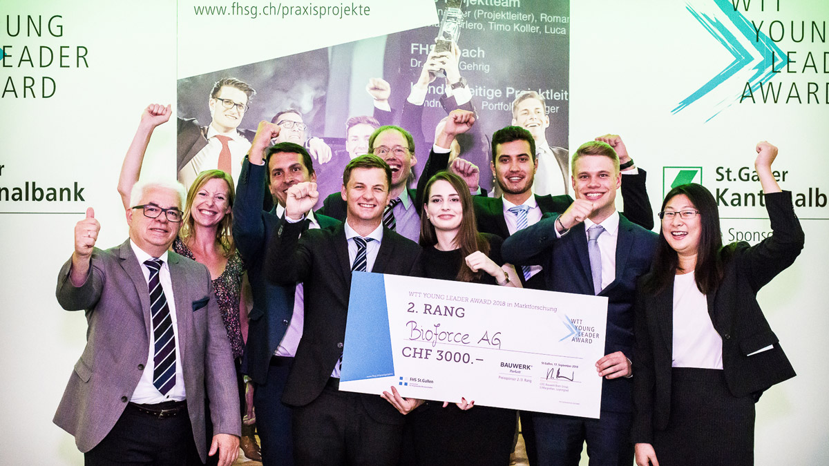2. Rang Marktforschung WTT YOUNG LEADER AWARD 2018
