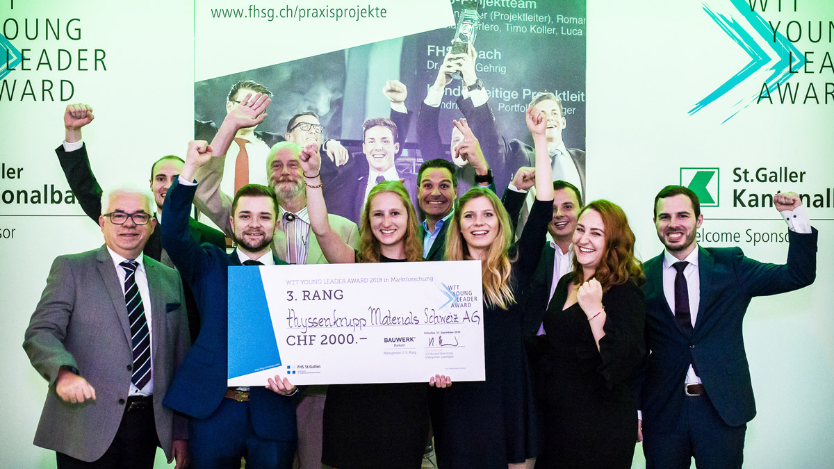 3. Rang Marktforschung WTT YOUNG LEADER AWARD 2018