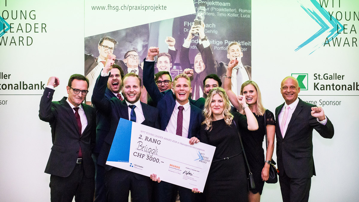 2. Rang Managementkonzeption WTT YOUNG LEADER AWARD 2018