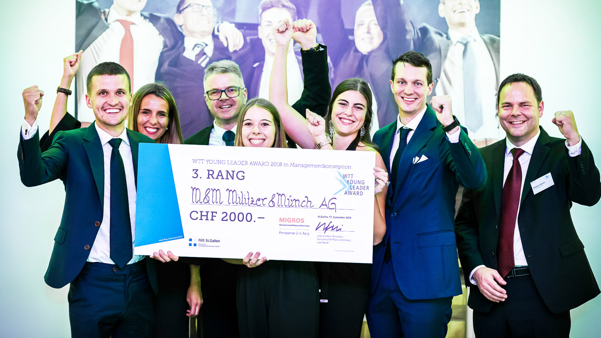 3. Rang Managementkonzeption WTT YOUNG LEADER AWARD 2018