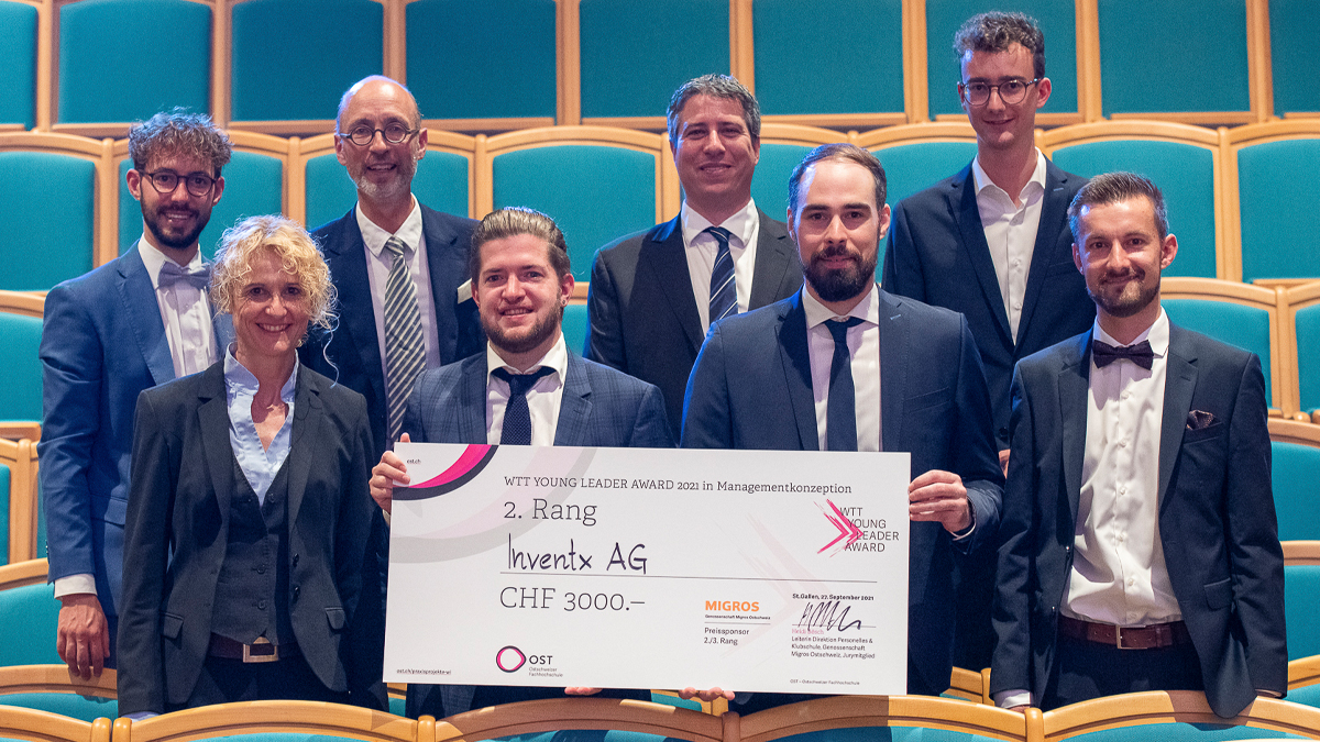 2. Platz WTT YLA in Managementkonzeption: Team Inventx AG