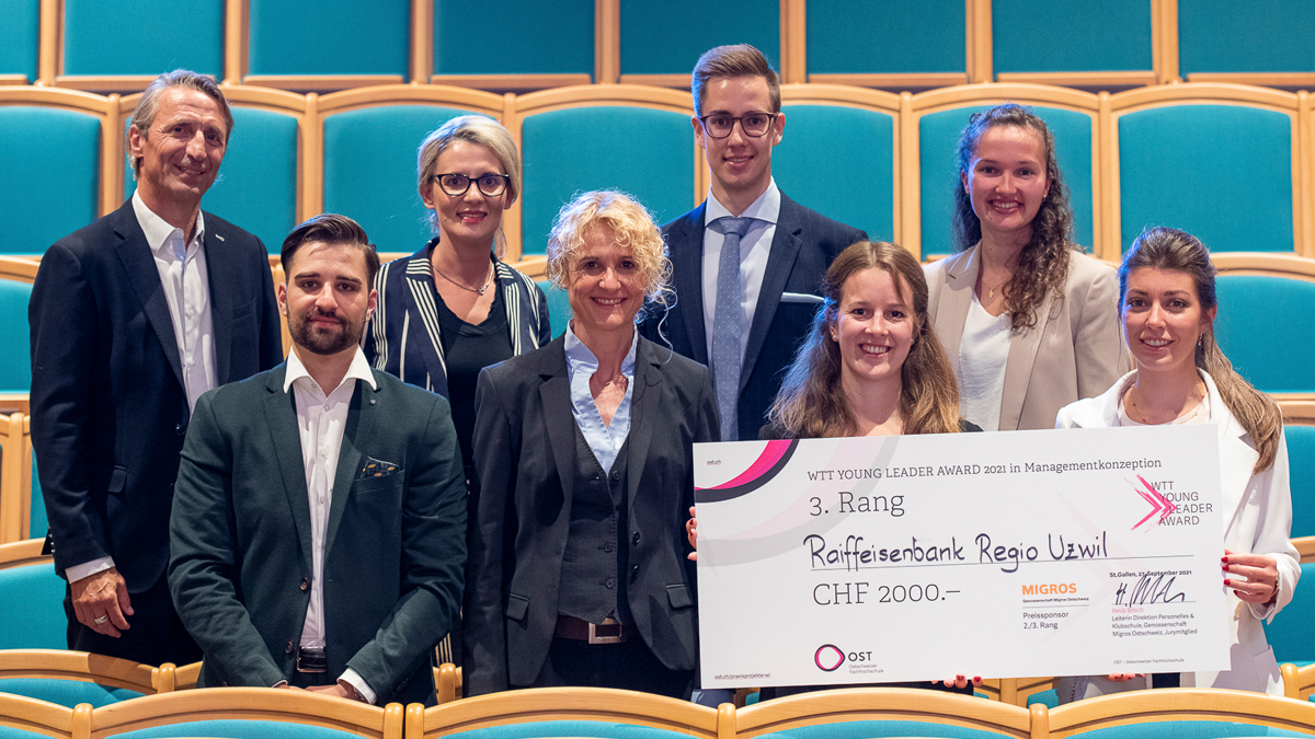 3. Platz WTT YLA in Managementkonzeption: Team Raiffeisenbank Regio Uzwil