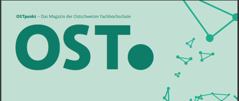 Titelbild  /Schriftzug des Magazins OSTpunkt zum Thema Künstliche Intelligenz